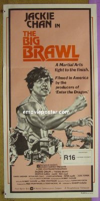 #1130 BIG BRAWL Aust daybill '80 Jackie Chan