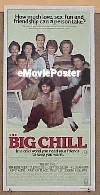 #7179 BIG CHILL Australian daybill movie poster '83 Close, Hurt