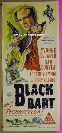 #8556 BLACK BART Aust db '47 Yvonne DeCarlo 