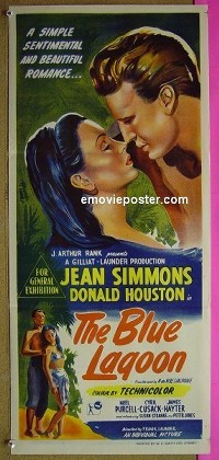 #8563 BLUE LAGOON Aust daybill49 Jean Simmons 