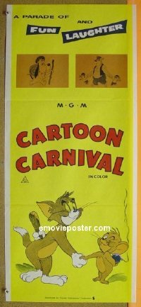 #8316 CARTOON CARNIVAL Australian daybill '70s Tom & Jerry!