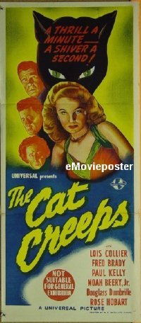 #280 CAT CREEPS Aust daybill '46 Lois Collier 