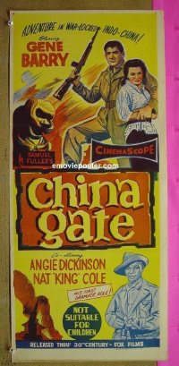 #1500 CHINA GATE Aust daybill '57 Sam Fuller
