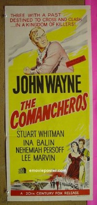#1516 COMANCHEROS Aust daybill '61 John Wayne