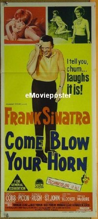 #308 COME BLOW YOUR HORN daybill 63 Sinatra 