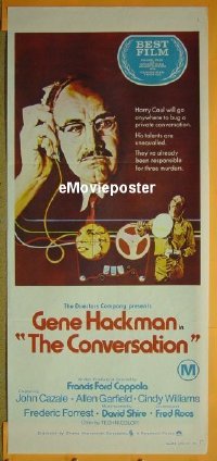#316 CONVERSATION daybill 74 Hackman, Coppola 