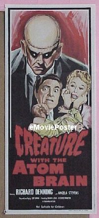 #7287 CREATURE WITH THE ATOM BRAIN Australian daybill movie poster