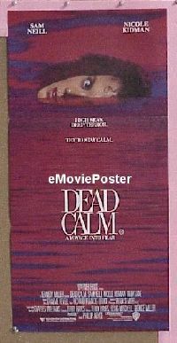 K369 DEAD CALM Australian daybill movie poster '89 Nicole Kidman