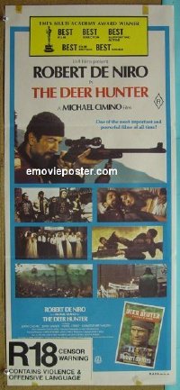 p217 DEER HUNTER Australian daybill movie poster '78 Robert De Niro