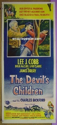 #7331 DEVIL'S CHILDREN Australian daybill movie poster '62 Bickford