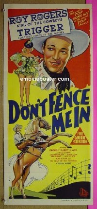 #8686 DON'T FENCE ME IN Aust db 45 Roy Rogers 