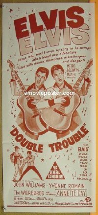 #8385 DOUBLE TROUBLE Aust db 67 Elvis Presley 