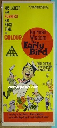 #7357 EARLY BIRD Australian daybill movie poster '65 Wisdom