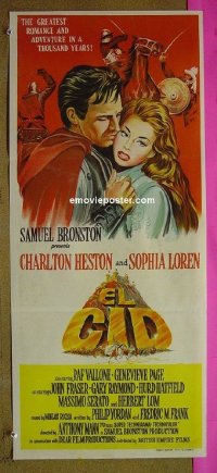 #364 EL CID Aust daybill '61 Charlton Heston 