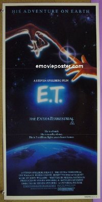 K416 ET Australian daybill movie poster '82 Steven Spielberg,Barrymore