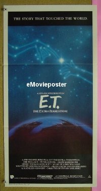 K417 ET Australian daybill movie poster R85 Steven Spielberg,Barrymore