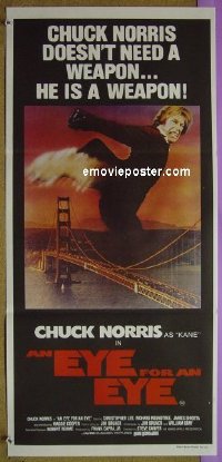 #1382 EYE FOR AN EYE Aust DB '81 Chuck Norris