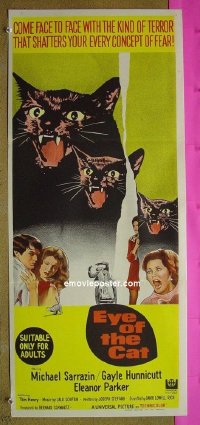 #7375 EYE OF THE CAT Australian daybill movie poster '69 Sarrazin