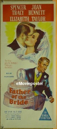 #387 FATHER OF THE BRIDE daybill50 Liz Taylor 
