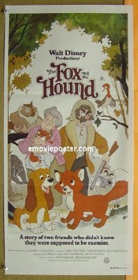 #8427 FOX & THE HOUND Aust daybill '81 Disney 
