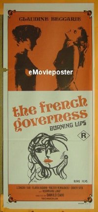 #407 FRENCH GOVERNESS daybill '76 x-rated! 
