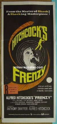 #221 FRENZY Aust daybill '72 Alfred Hitchcock 