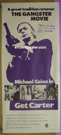 #1633 GET CARTER Aust daybill71 Michael Caine