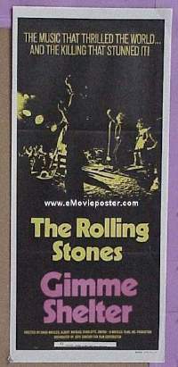 #1637 GIMME SHELTER Aust daybill '71 Stones