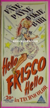 #8477 HELLO, FRISCO, HELLO Aust db '43 Faye 
