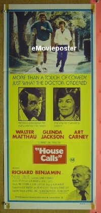 #495 HOUSE CALLS daybill '78 Walter Matthau 