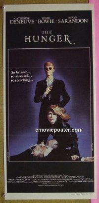 #5216 HUNGER Aust daybill '83 Deneuve, Bowie