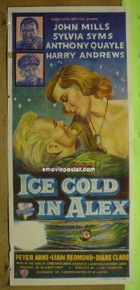 #1697 ICE COLD IN ALEX Aust daybill '58 Mills