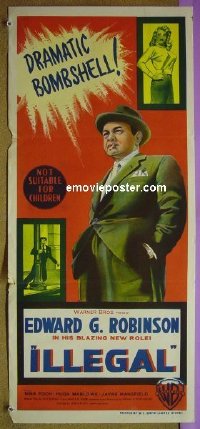 #1571 ILLEGAL Aust DB '55 Robinson, film noir