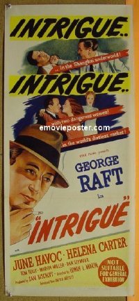#518 INTRIGUE daybill '47 George Raft 