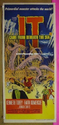 #7514 IT CAME FROM BENEATH THE SEA Australian daybill movie poster '55