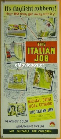 #526 ITALIAN JOB daybill '69 Michael Caine 