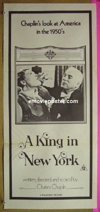 #553 KING IN NEW YORK daybill R70s C. Chaplin 