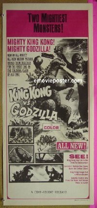 #083 KING KONG VS GODZILLA Aust daybill '63 