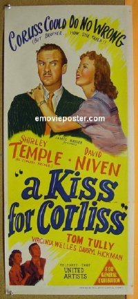 #561 KISS FOR CORLISS daybill '49 Temple 