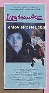 #7558 LADYHAWKE Australian daybill movie poster '85 Pfeiffer