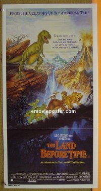 K581 LAND BEFORE TIME Australian daybill movie poster '88 Spielberg, Lucas