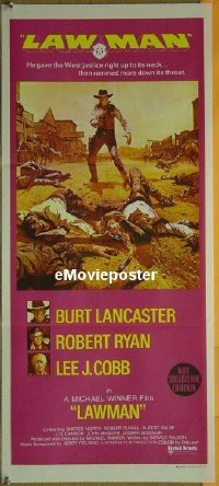 #576 LAWMAN Aust daybill '71 Burt Lancaster 