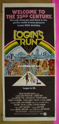 #591 LOGAN'S RUN daybill '76 York, Agutter 