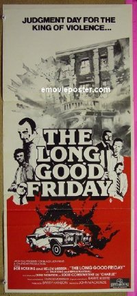 #7594 LONG GOOD FRIDAY Australian daybill movie poster '82 Hoskins