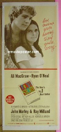#8910 LOVE STORY Aust daybill '70 Ali MacGraw 