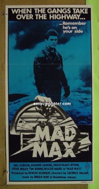 p456 MAD MAX Australian daybill movie poster 80 Mel Gibson,George Miller