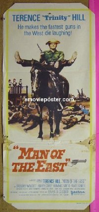 K632 MAN OF THE EAST Australian daybill movie poster '74 Terence Hill
