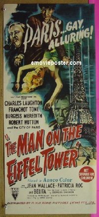 #6854 MAN ON THE EIFFEL TOWER Aust db '49 