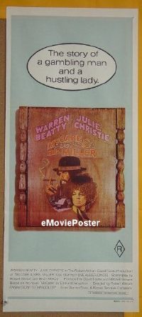 #7626 McCABE & MRS MILLER Australian daybill movie poster '71