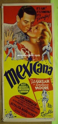 #7631 MEXICANA Australian daybill movie poster '45 Tito Guizar